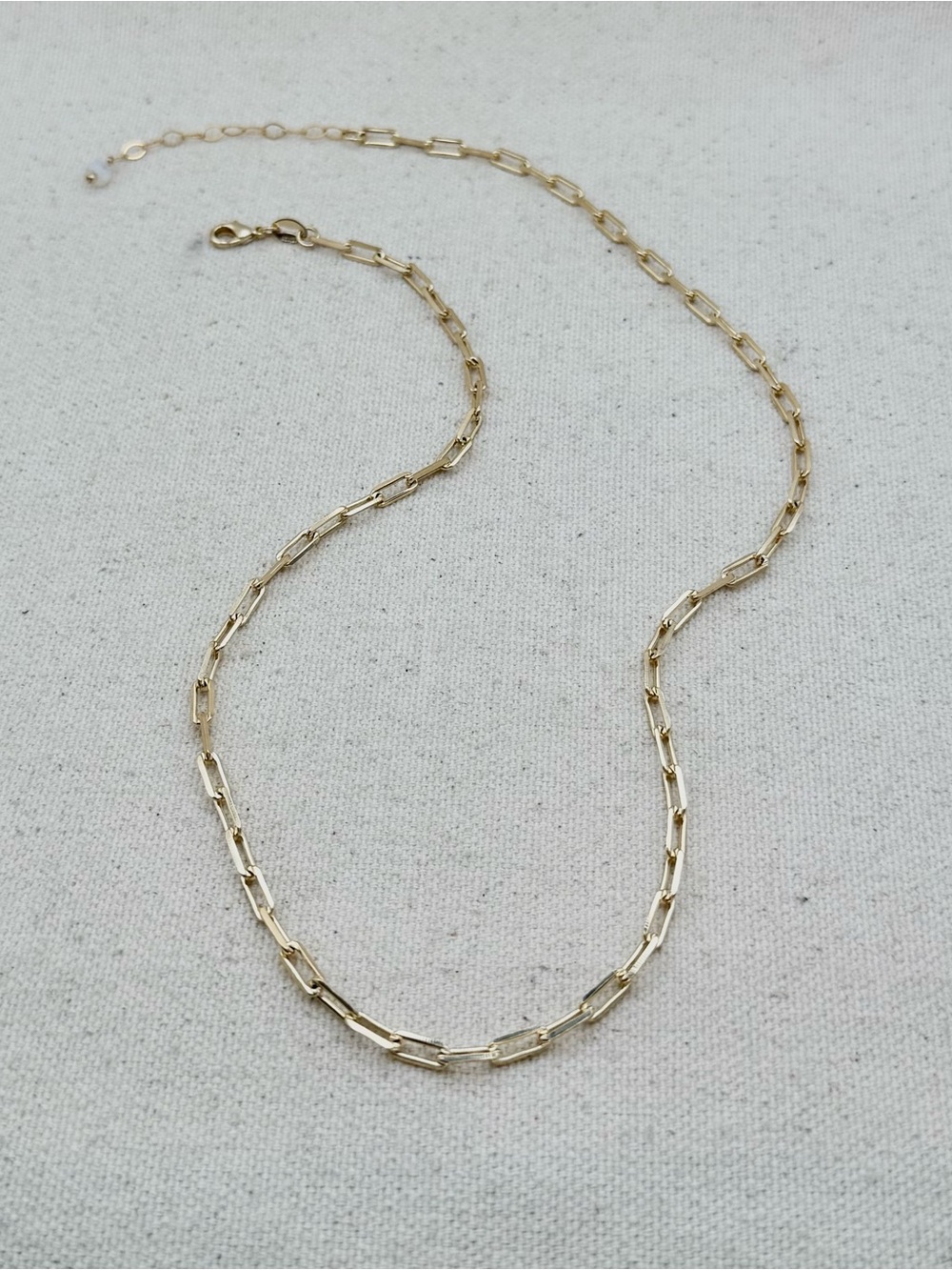18k Gold Filled Paperclip Chain Necklace